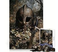 Rompecabezas de Reliquias de Guerreros Vikingos, 1000 Piezas, para desarrollar la Capacidad cognitiva, pasatiempo Tranquilo, Cierre sólido, Navidad (50x75cm)