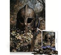 Rompecabezas de Reliquias de Guerreros Vikingos, 1000 Piezas, para Practicar la lógica, Relajarse y desconectar, Bordes limpios, Regalo Festivo (38x52cm)