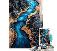 Rompecabezas de Resina de 1000 Piezas con diseño del río de Islandia para Adultos y Adolescentes Ideal para la interacción Entre Padres e Hijos cumpleaños 38x52cm