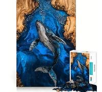 Rompecabezas de Resina El Canto de la Ballena de 1000 Piezas para Adolescentes, Juguete para ejercitar la Mente, Actividad para el hogar, Corte Premium, artículo de Santa Claus 38x52cm