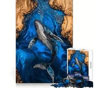 Rompecabezas de Resina El Canto de la Ballena para Adolescentes, 1000 Piezas, Juguete cognitivo, pasatiempo Tranquilo, Borde Premium, 50x75cm