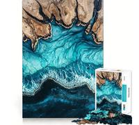 Rompecabezas de Resina Ocean's Embrace para Adolescentes, 1000 Piezas, para Fortalecer la Memoria, Momentos de Paz, Regalo clásico (38x52cm)