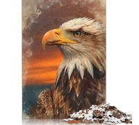 Rompecabezas de Retrato de águila Calva majestuosa, imágenes Personalizables, cartón 100% Reciclado, para Adultos y Adolescentes, 1000 Piezas (75 x 50 cm)