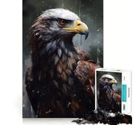 Rompecabezas de Retrato de águila Pintado al óleo para Adultos, 1000 Piezas, Rompecabezas Mental, Disfruta del Montaje de la Imagen, (38x52cm)