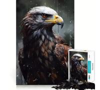Rompecabezas de Retrato de águila Pintado al óleo para Adultos, 1000 Piezas, Rompecabezas Mental, Disfruta del Montaje de la Imagen, (50x75cm)