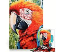 Rompecabezas de Retrato de Loro en Primer Plano para Adolescentes, 1000 Piezas, Juguete Mental, diversión, Corte Premium, Regalo Original (50x75cm)
