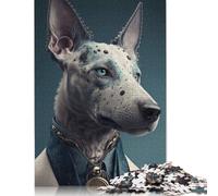 Rompecabezas de Retrato de Perro con imágenes Personalizables. 100% cartón Reciclado. Rompecabezas para niños y Adultos a Partir de 12 años 1000 Piezas (75 x 50 cm).