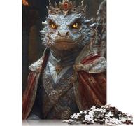Rompecabezas de Retrato del Rey Dragón con imágenes Personalizables. 100% cartón Reciclado. Rompecabezas para niños y Adultos a Partir de 12 años 1000 Piezas (75 x 50 cm).