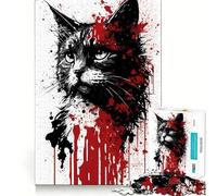 Rompecabezas de Retratos de American Bobtail,1000 Piezas para Adultos,Juego para estimular la Memoria,Calidad Profesional,Actividad de Corte conmovedora para Compartir en Grupo (38x26cm)