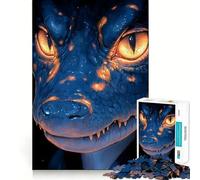 Rompecabezas de Retratos de Criaturas reptilianas para Adolescentes, 1000 Piezas, Juguete para ejercitar el Cerebro, relajación Mental, Arte para armar, (50x75cm)