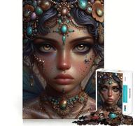 Rompecabezas de Retratos de Hadas místicas para Adolescentes, 1000 Piezas, Juguete para ejercitar la Mente y aliviar el estrés, Corte Premium, Regalo increíble (50x75cm)