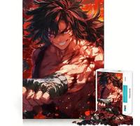 Rompecabezas de Retratos de Luchadores de Anime,1000 Piezas,Divertido,de Calidad Profesional,Ideal para ejercitar la Mente (50x75cm)