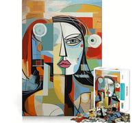 Rompecabezas de Retratos de Mujeres para Adultos,1000 Piezas,estimulación Mental,Juego de Corte preciso,alineación, Actividad para Fortalecer los Lazos Familiares (38x52cm)