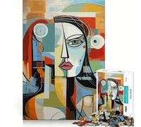 Rompecabezas de Retratos de Mujeres para Adultos,1000 Piezas,estimulación Mental,Juego de Corte preciso,alineación, Actividad para Fortalecer los Lazos Familiares (38x26cm)