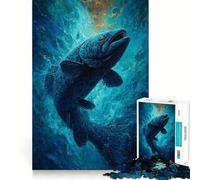 Rompecabezas de Retratos de Peces submarinos,1000 Piezas,Juguete para desarrollar la Capacidad cognitiva,Superficie Lisa y sin Rebabas,Actividad Relajante para Grupos en Interiores (38x52cm)