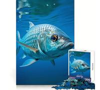 Rompecabezas de Retratos de Peces submarinos de 1000 Piezas para Adolescentes Estimula la Mente y la Habilidad Ideal para Relajarse Regalar en Navidad (38x52cm)