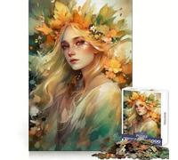 Rompecabezas de Retratos Florales en Acuarela de 1000 Piezas para Adolescentes Mejora la concentración Pasatiempo Relajante Cierre Seguro Bonito Regalo (50x75cm)