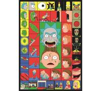 Clementoni - Rick & Morty - Puzzle 1000 Piezas para Adultos, Arte de la Serie Animada, Imágenes de Alta Definición, 70 X 50 cm, 39790