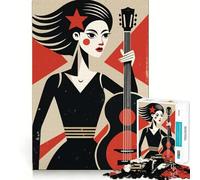 Rompecabezas de ritmos de música Retro para Adolescentes, 1000 Piezas, Juguete para ejercitar el Cerebro, relajación Mental, Arte para armar, (38x26cm)