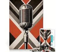 Rompecabezas de ritmos de música Retro para Adultos, 1000 Piezas, ejercita la Mente, relajación, Bordes precisos, colección de Arte (38x52cm)