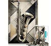 Rompecabezas de ritmos Musicales Retro de 1000 Piezas para Adolescentes Juguete de razonamiento y Habilidad Divertido y Relajante Corte preciso Regalo Ideal (38x52cm)