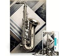 Rompecabezas de ritmos Musicales Retro de 1000 Piezas para Adultos Ayuda a Mejorar la Memoria y Alivia la ansiedad Diseño artístico para armar Regalo Ideal (50x75cm)