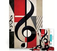 Rompecabezas de ritmos Musicales Retro para Adolescentes, 1000 Piezas, Juguete Que desafía la Mente, diversión Relajante, Corte preciso, Regalo Festivo (38x52cm)