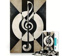 Rompecabezas de ritmos Musicales Retro para Adultos, 1000 Piezas, para Fortalecer la Memoria, Divertido, de Calidad, con Bordes Elegantes, Regalo (50x75cm)