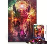 Rompecabezas de rituales ecuestres Antiguos, 1000 Piezas para Adolescentes Claridad Mental, diversión Tranquila, Cierre Perfecto, Regalo de Temporada (38x26cm)