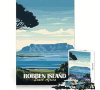 Rompecabezas de Robben Island, Sudáfrica, 1000 Piezas para Adultos Ayuda a Mejorar la Memoria y Alivia la ansiedad Diseño para armar Regalo artístico (38x26cm)