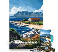 Rompecabezas de Robben Island, Sudáfrica para Adolescentes, 1000 Piezas, Recall Upgrade, Relajante, Divertido, Diseño nítido, Decoración de Pared (38x52cm)