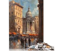 Rompecabezas de Roma al óleo, cartón 100% Reciclado, de Primera Calidad, para Adultos y niños, 1000 Piezas (75 x 50 cm)