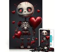 Rompecabezas de Romance con muñecas vudú 1000 Piezas Divertido para Aumentar la concentración Cortado con láser para un Ajuste Actividad para Compartir con Seres Queridos (38x26cm)