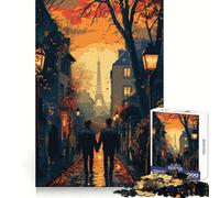 Rompecabezas de Romance Parisino de 1000 Piezas para Adolescentes Fortalece la Memoria Ideal para el hogar y el Ocio Bordes limpios Regalo preciado (50x75cm)