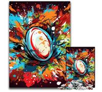 Rompecabezas de Rugby Colorido de 1000 Piezas para Adultos, decoración del hogar, Juego de ingenio, 50x75cm/19,68x29,52 Pulgadas.