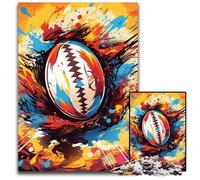 Rompecabezas de Rugby Colorido de 1000 Piezas para Adultos. Ideal para Parejas, Navidad, Año Nuevo y San Valentín. 50x75cm/19,68x29,52 Pulgadas.