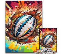Rompecabezas de Rugby Colorido de 1000 Piezas, Rompecabezas difícil para Adultos y Adolescentes, Noche de Juegos en Familia, Idea de Regalo para estimular el Cerebro, 50x75cm/19,68x29,52 Pulgadas
