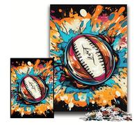 Rompecabezas de Rugby de 1000 Piezas para Adultos, Coloridos Rompecabezas de 50x75cm, Juego de desafío Mental para Adolescentes y Familia.