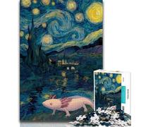 Rompecabezas de salamandras del Cielo Nocturno para Adultos, 1000 Piezas, Ideal para Pasar el rato en casa con Piezas aleatorias Totalmente entrelazadas, 75x50cm