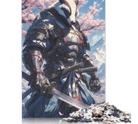 Rompecabezas de Samurai Badger Vigilance con imágenes Personalizables. Rompecabezas de cartón 100% Reciclado para Adultos y Adolescentes 1000 Piezas (75 x 50 cm).