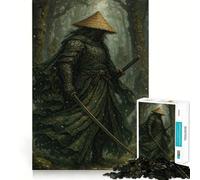 Rompecabezas de samuráis en el Bosque nevado, 1000 Piezas, para Adolescentes, Juguete de lógica, diversión, Corte Suave, (50x75cm)