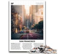 Rompecabezas de San Francisco de 1000 Piezas para Adolescentes, Ideal para Pasar el Tiempo Libre en casa y aliviar el estrés, con Papá Noel (50x75cm)