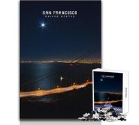 Rompecabezas de San Francisco de 1000 Piezas para Adolescentes, Juegos Familiares, desafío difícil, Juguete Educativo, tamaño 38x52cm