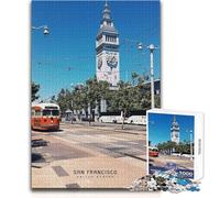 Rompecabezas de San Francisco de 1000 Piezas para Adolescentes, Juegos Familiares, desafío difícil, Juguete Educativo, tamaño 50x75cm