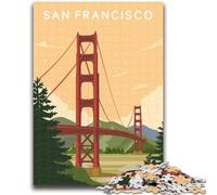 Rompecabezas de San Francisco para Adultos y Adolescentes, 1000 Piezas, Juguetes educativos, Juegos antiestrés, Lista de Deseos con Papá Noel, 1000 Piezas (50x75cm)