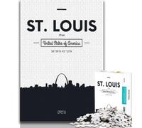 Rompecabezas de San Luis para Adultos, 1000 Piezas, Juguetes educativos, Juegos Familiares, Regalos para Amigos y Familiares, 38x26cm