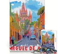 Rompecabezas de San Miguel de Allende de 1000 Piezas para Adultos, Juguete Inteligente, Divertido y Casual, con Bordes Lisos, decoración de Pared (38x52cm)