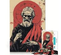 Rompecabezas de San Pedro con Llave, 1000 Piezas, para Adolescentes Refuerza la Memoria Divertido y Relajante Bordes Lisos Lista de Deseos de Papá Noel (50x75cm)