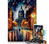Rompecabezas de San Petersburgo a Color de 1000 Piezas para Adolescentes Mejora la Memoria Fácil de Usar Bordes limpios Sorpresa navideña (50x75cm)