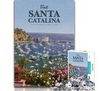 Rompecabezas de Santa Catalina para Adultos, 1000 Piezas, desafiante, Divertido y Divertido Decoración hogar, 50x75cm